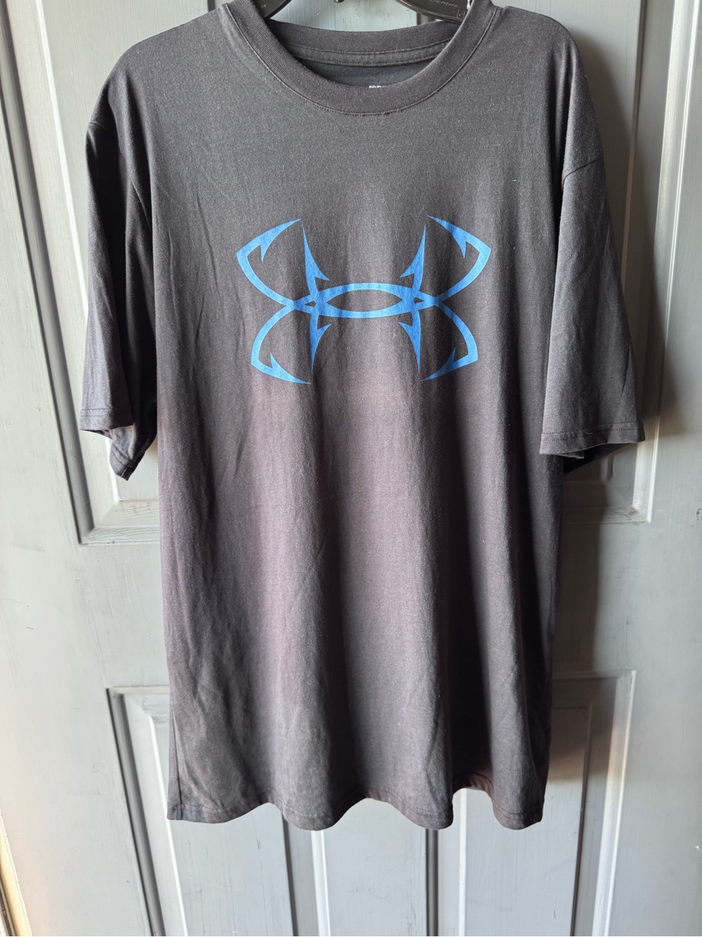 Under Armour Black Short Sleeve Tee with Blue Logo